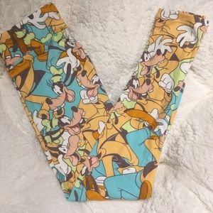 Lularoe OS Disney Goofy Leggings